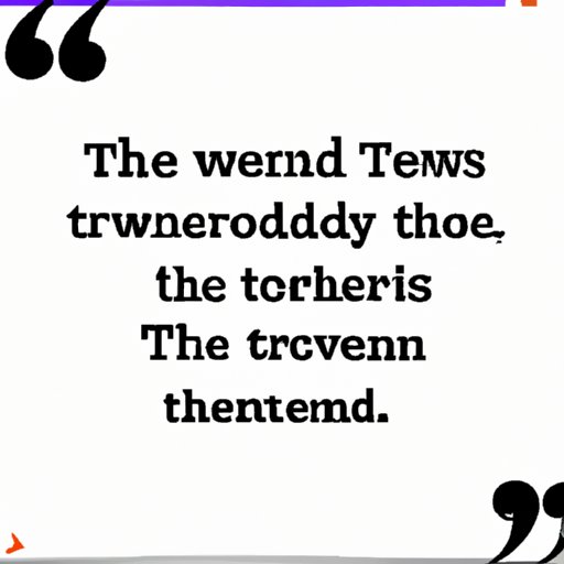 Connections Between the Quote and Current Events or Trends