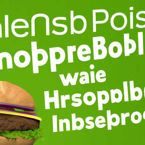 Impact of Impossible Burgers on Sustainability