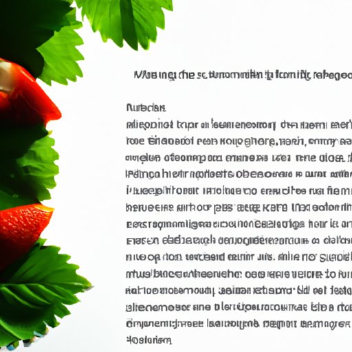 Conclusion: Summary of the Health Benefits of Eating Strawberry Leaves and How to Incorporate Them Into Your Diet