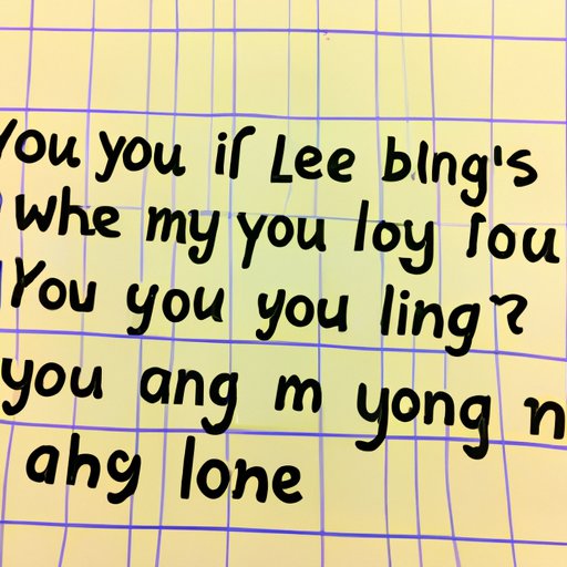A Detailed Look at Are You Lonely Our Fingers Dancing Lyrics