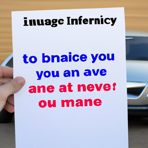 What to Do if You Need to Drive a Car Home Without Insurance