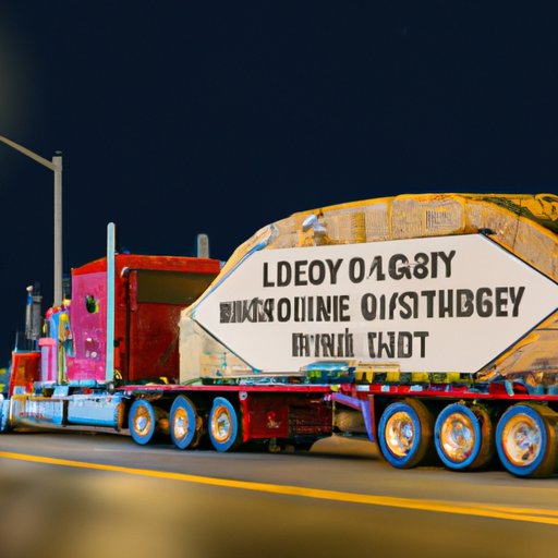 Travelling with Oversize Loads at Night Exploring Legalities, Safety