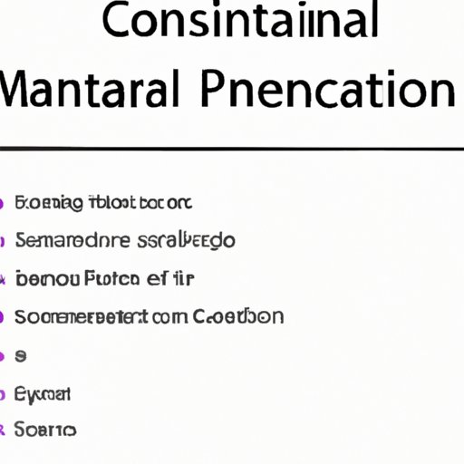 Conclusion: Summary of the Main Points