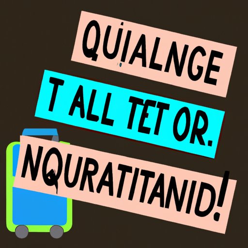 Managing Travel in the Age of Coronavirus: When to Quarantine