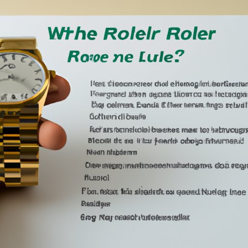 How to Apply for Financing with Rolex