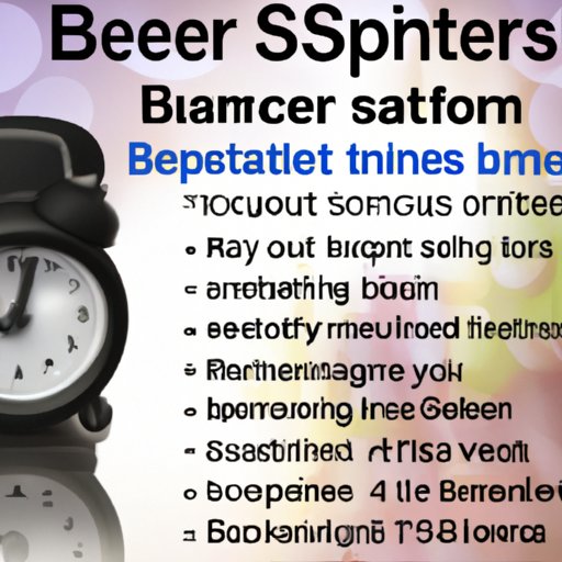 Benefits of a Sleep Timer