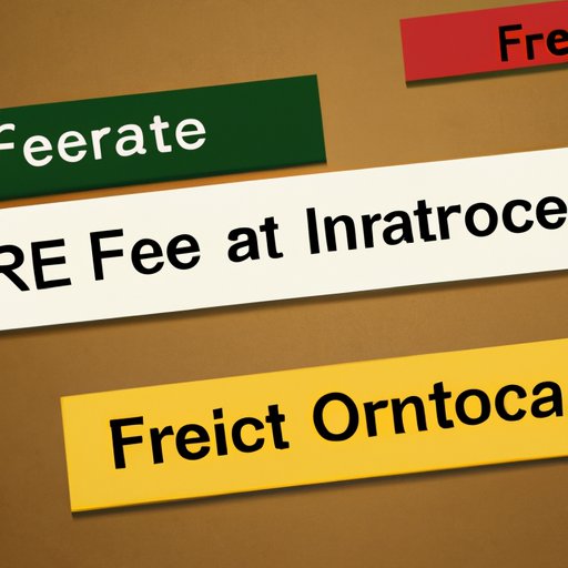 Compare Interest Rates and Fees