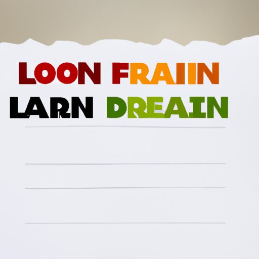 Research Different Types of Loans