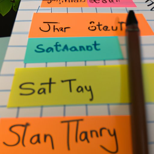  Create a Study Plan and Stick to It 