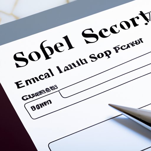 Complete an Application for a Social Security Card