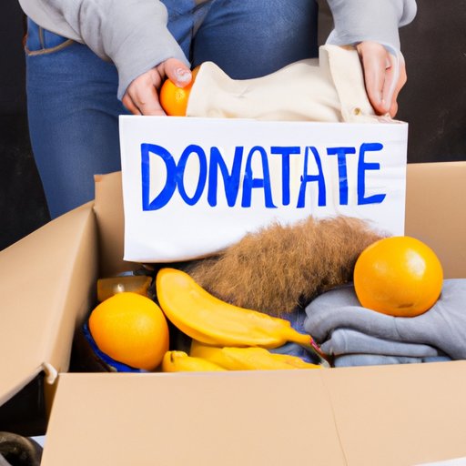 Donate Food and Clothing to a Homeless Charity