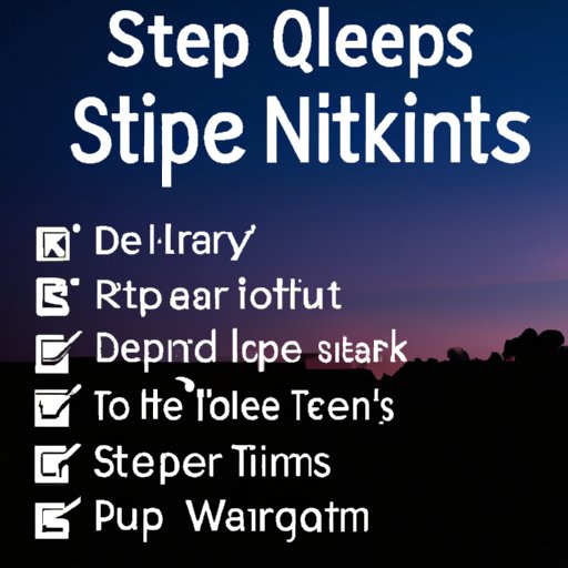 Tips for Improving Sleep Quality