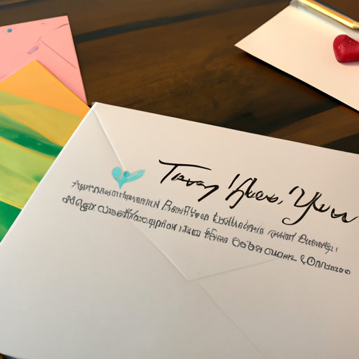 Sending a Heartfelt Thank You Note