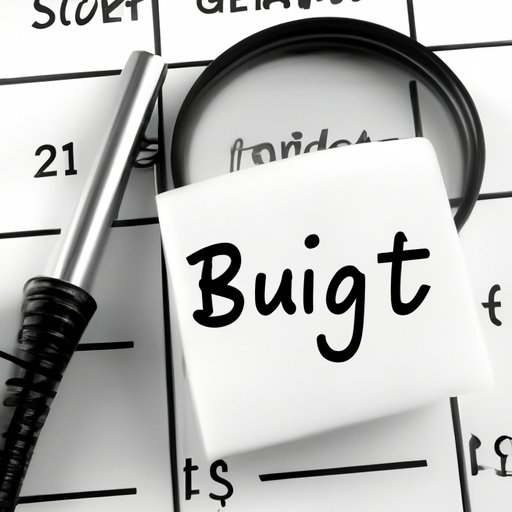 Setting and Sticking to a Budget