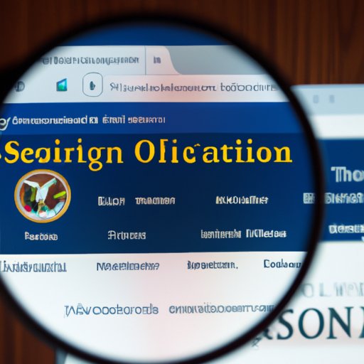 Research the Website of the Secretary of State for That State