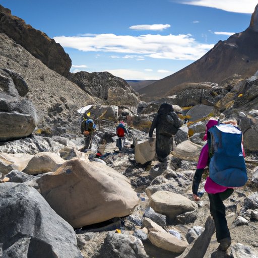 Trekking in the Andes Mountains