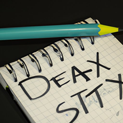 Writing to Combat Anxiety and Stress