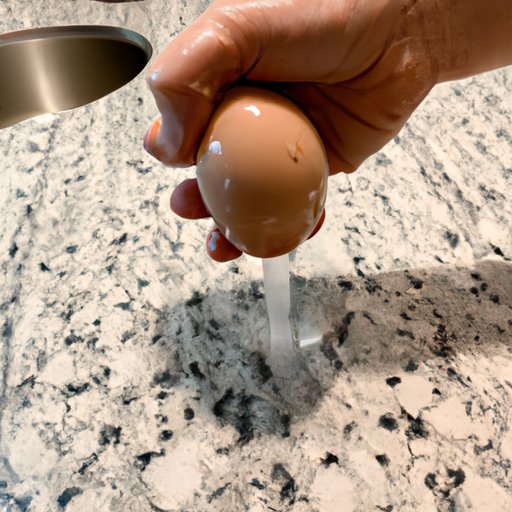 Tapping Eggs on the Countertop