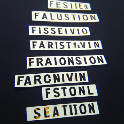 Creative Ways to Spell Fashion 
