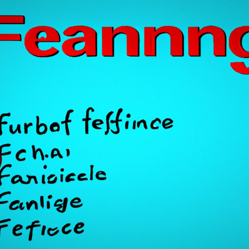 A Guide to Correctly Spelling Financing