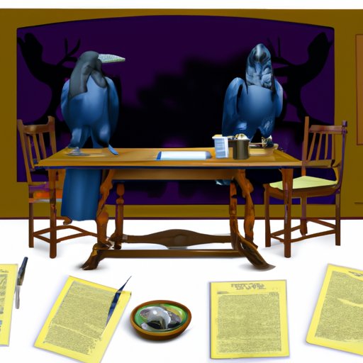 Comparing the Symbolic Meanings of Ravens and Writing Desks