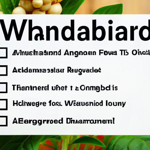 Summary of the Benefits of Taking Ashwagandha