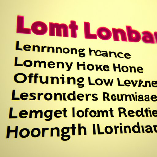 Exploring the Different Lengths of Home Loan Terms