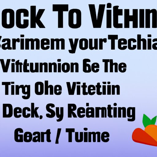 What You Need to Know About Vitamin Timing