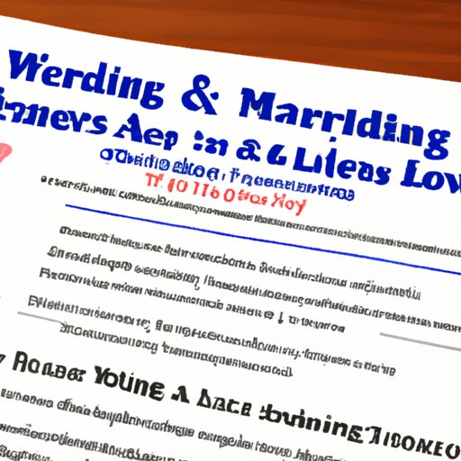 What to Expect When Applying for a Marriage License