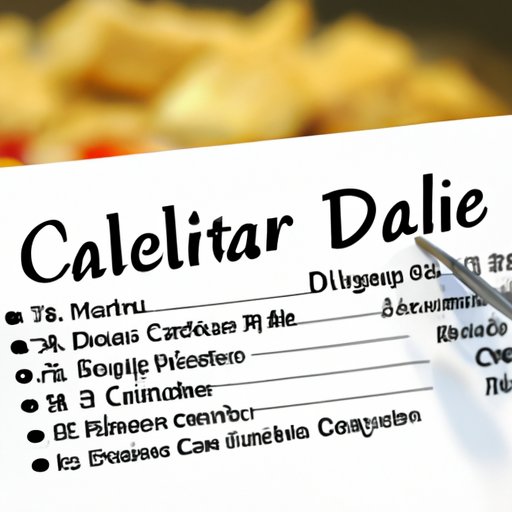 The Basics of a Calorie Deficit Diet
