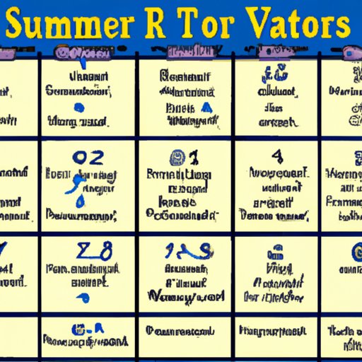 Steps to Calculate the Number of Days of Summer Vacation
