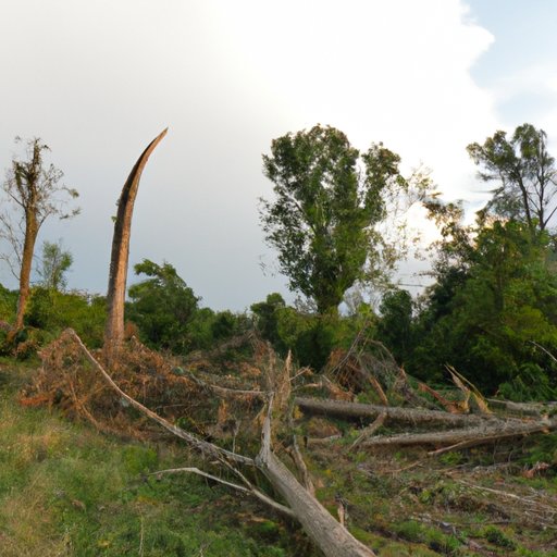 Effects of the Tornado on the Landscape
