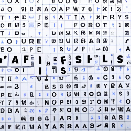 Create a Word Search Puzzle with the Letters