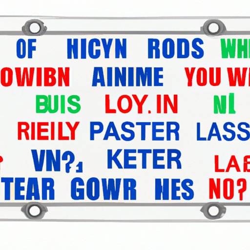 Survey of People Who Have Purchased Customized License Plates