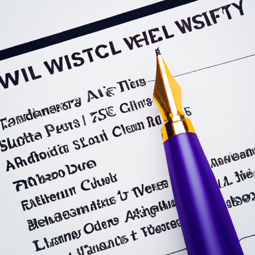Professional Fees and Other Costs Associated with Making a Will