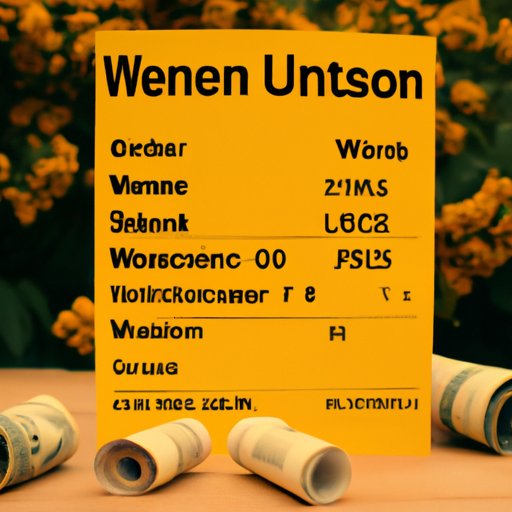 Summary of Cost of Sending Money with Western Union