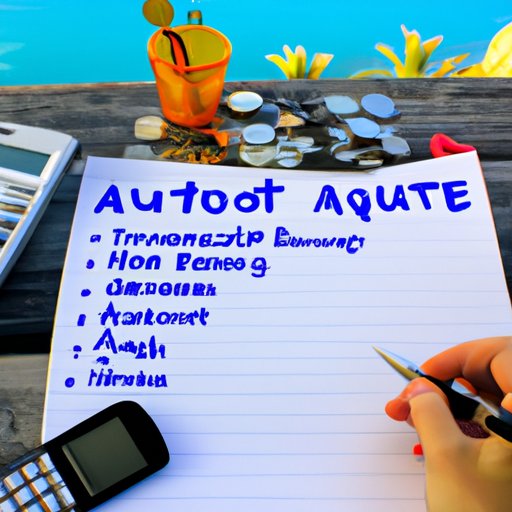 Budgeting for Vacations: Estimating How Much to Put Aside Each Month