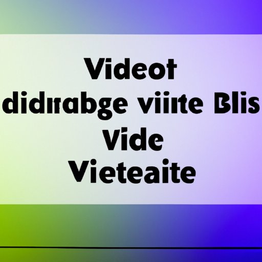 Highlighting the Benefits of Adding Music to Video