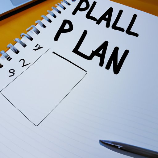 Create a Plan and Set a Goal