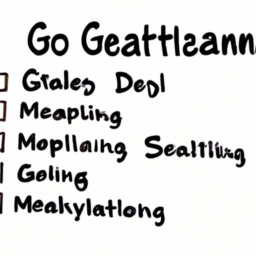 Set Clear Goals and Expectations