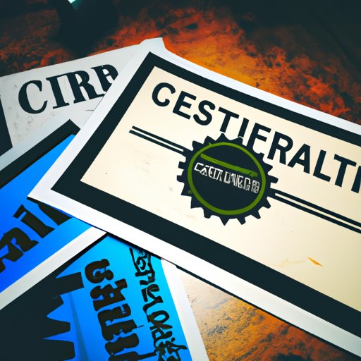 Different Types of Certifications Available