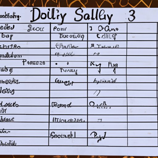 Set a Schedule for Chores and Bills