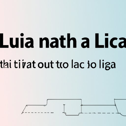 Learn the Basics of Lua Programming