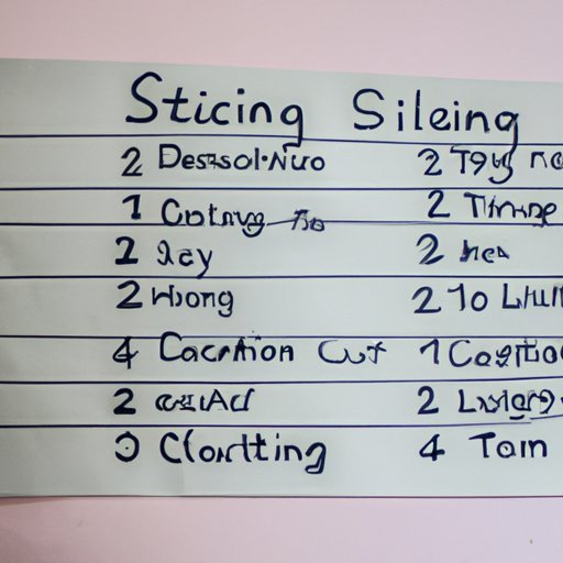 Create a Cleaning Schedule and Stick to It