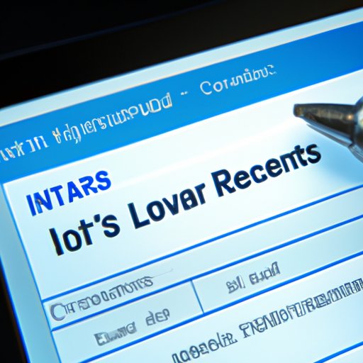 Log In to the IRS Data Retrieval Tool