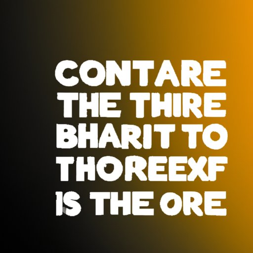 Get Out of Your Comfort Zone