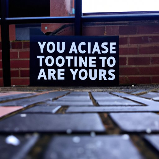 Take Notice of Your Surroundings