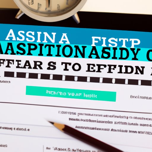 Submit the FAFSA Application on Time