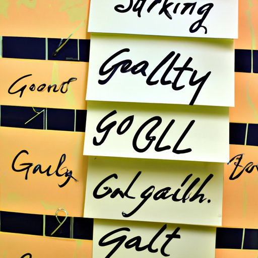 Setting Goals and Sticking to Them