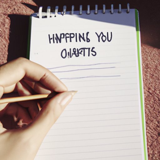 Make a Habit of Writing Down What You Notice